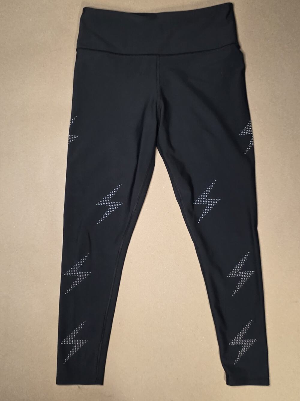 Ultracor X SoulCycle Legging Womens Medium Black Lightning Bolts Lux Compression